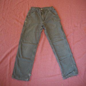 Flannel-Lined Green Carhartt Pants